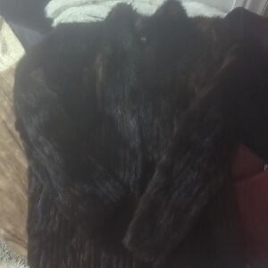 Elegant Black Fur Coat